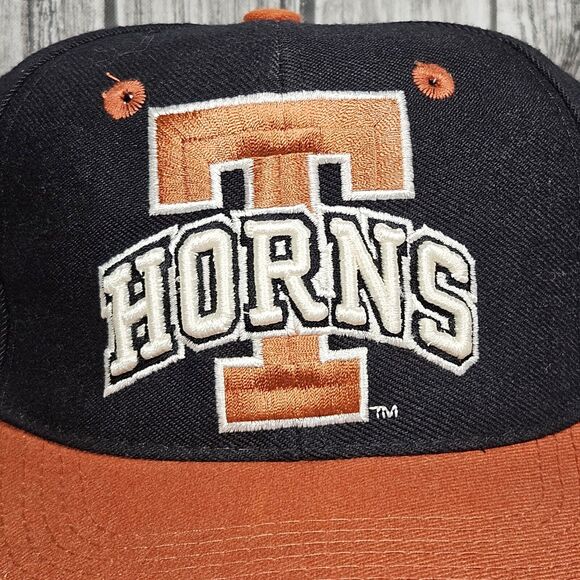 Vintage Texas Longhorns Hat Cap Size 6 7/8 Fitted Tow Top Of The World Cap Texas - Picture 8 of 9